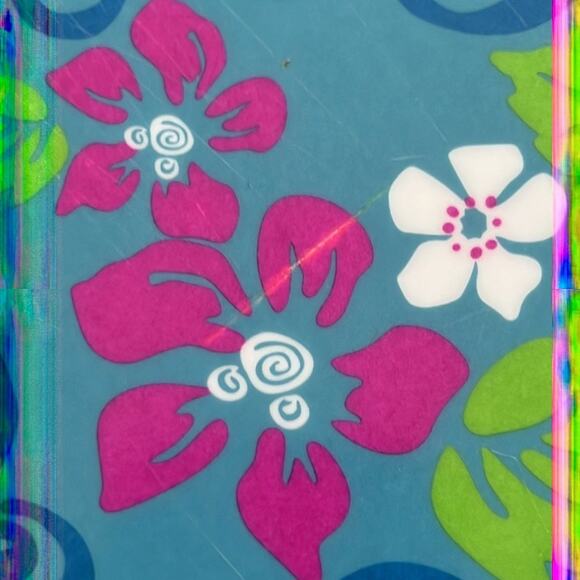 Disney Tropical Hidden Mickey Plastic Dinner Plates Summer Barbecue Set of 4 - Picture 5 of 7